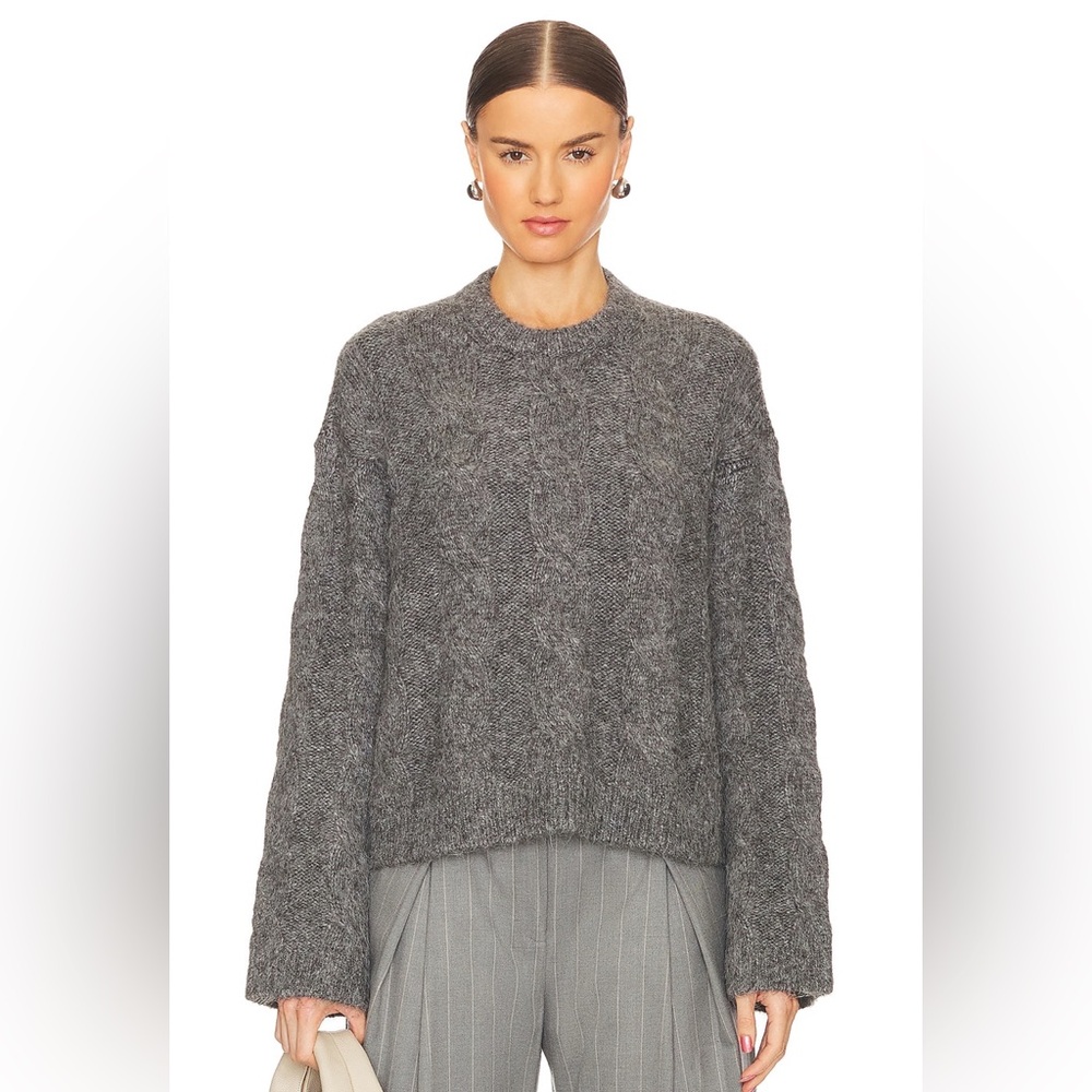 L'Academie Charcoal Knit Sweater
